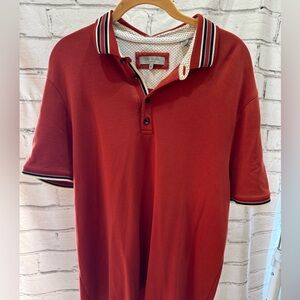 Ted Baker Men's Polo Shirt in Rich Red